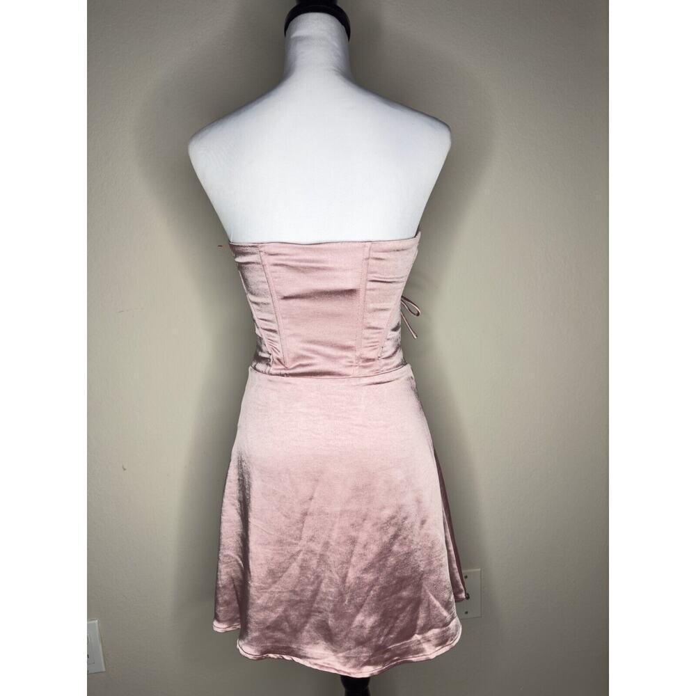 Princess Polly Lorah Corset Mini Dress Pink Glam Barbie Fairycore Y2K Feminine - Picture 5 of 12